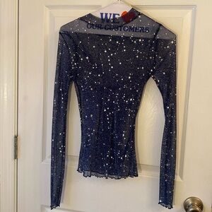 Sheer woman’s stretchy top